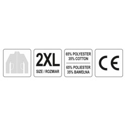 YATO Munkavédelmi kabát 2XL-es méret DAN (YT-80284) YATO Munkavédelmi kabát 2XL-es méret DAN (YT-80284)