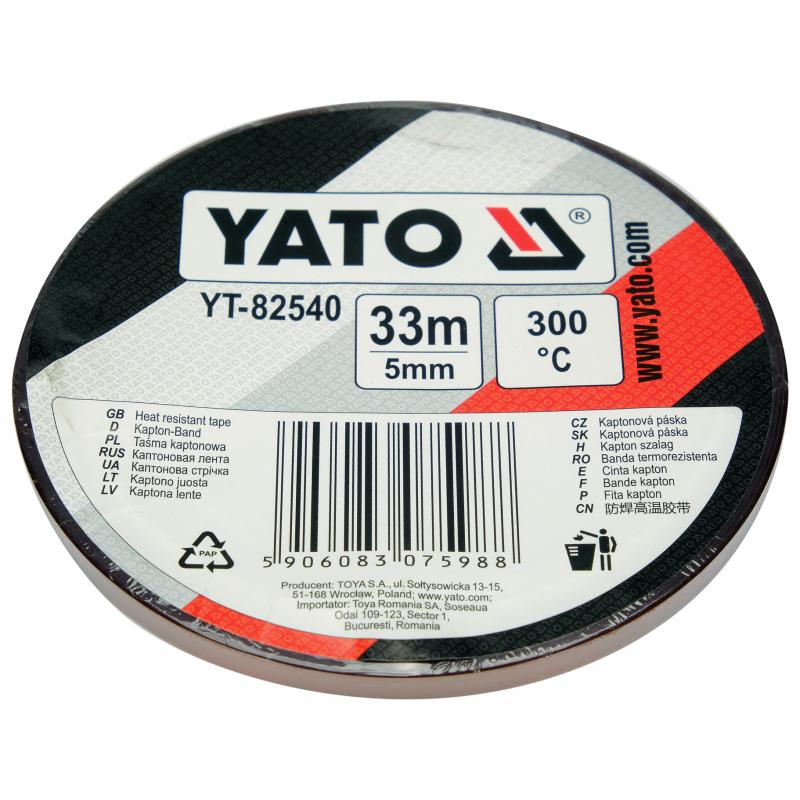YATO Hőálló kapton szalag 5 mm x 33 m max 300 °C (YT-82540)