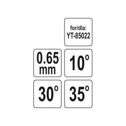 YATO Láncfűrész lánc mélységhatároló 150 x 0,65 mm (YT-85051)