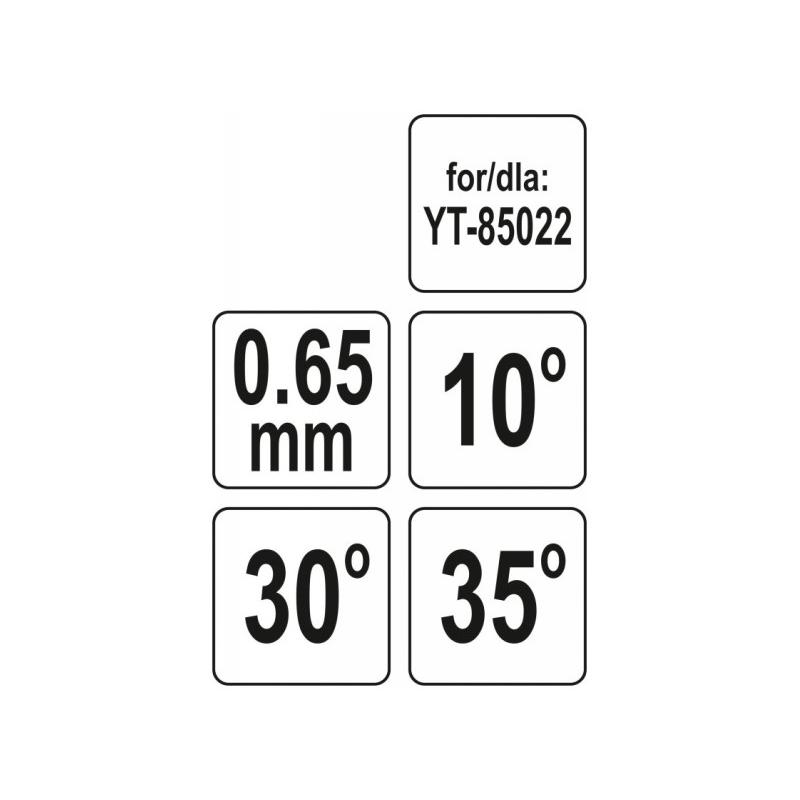 YATO Láncfűrész lánc mélységhatároló 150 x 0,65 mm (YT-85051)