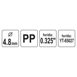 YATO Fogantyú 4,8 mm láncfűrész reszelőhöz (YT-85062)