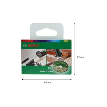 BOSCH Vágókorong fémre 50 x 1,0 x 10 mm A 60 N BF (3 db/cs) (1600A01S5Y) BOSCH Vágókorong fémre 50 x 1,0 x 10 mm A 60 N BF (3 db/cs) (1600A01S5Y)