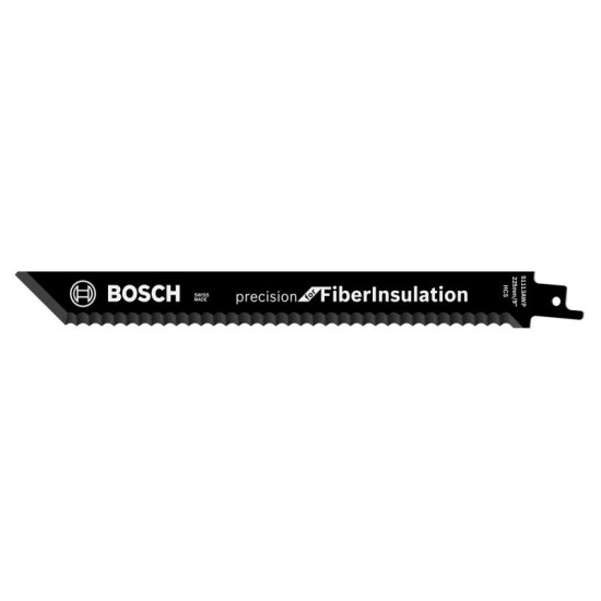 BOSCH Szablyafűrészlap üveg- és kőzetgyapothoz S 1113 AWP 225 mm / hullámos fogazású (2 db/cs) (2608635527)