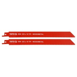 YATO Szablyafűrészlap 225 mm/10TPI bimetál (2 db/cs) (YT-33933) YATO Szablyafűrészlap 225 mm/10TPI bimetál (2 db/cs) (YT-33933)