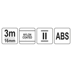 YATO Mérőszalag 3 m x 16 mm (YT-71070)