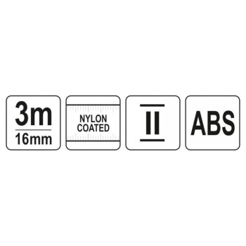 YATO Mérőszalag 3 m x 16 mm (YT-71070)
