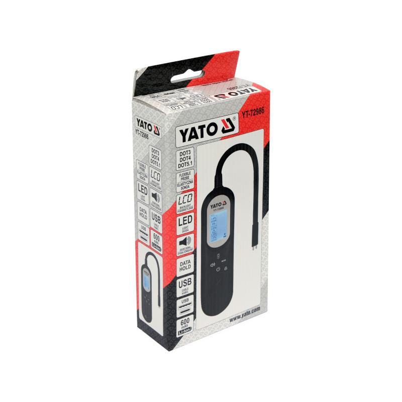YATO Akkus fékfolyadék teszter LCD kijelző (YT-72986) YATO Akkus fékfolyadék teszter LCD kijelző (YT-72986)