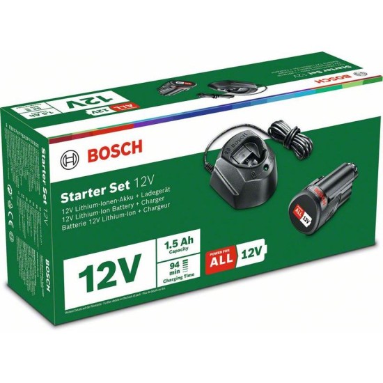 BOSCH Akkumulátor szett PBA 12V / 1 x 1,5 Ah + GAL 1210 CV töltő (1600A01L3D)