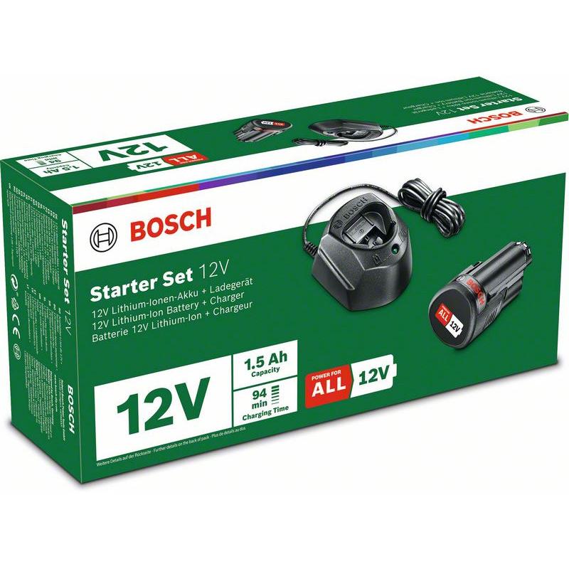 BOSCH Akkumulátor szett PBA 12V / 1 x 1,5 Ah + GAL 1210 CV töltő (1600A01L3D) BOSCH Akkumulátor szett PBA 12V / 1 x 1,5 Ah + GAL 1210 CV töltő (1600A01L3D)