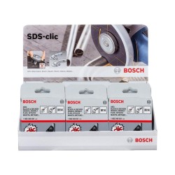BOSCH Sarokcsiszoló rögzítőanya display (SDS CLIC) 115 - 230 mm M14 (15 db/cs) (2607019033) BOSCH Sarokcsiszoló rögzítőanya display (SDS CLIC) 115 - 230 mm M14 (15 db/cs) (2607019033)
