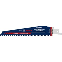 BOSCH EXPERT S967 XHM  Wood with Metal Demolition keményfém fogazású szablyafűrészlap, 1 db (2608900396) BOSCH EXPERT S967 XHM  Wood with Metal Demolition keményfém fogazású szablyafűrészlap, 1 db (2608900396)