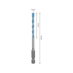 BOSCH EXPERT HEX-9 Multiconstruction fúrószár 5,0 x 50/100 mm 1/4' bitbefogással (2608900571) BOSCH EXPERT HEX-9 Multiconstruction fúrószár 5,0 x 50/100 mm 1/4' bitbefogással (2608900571)