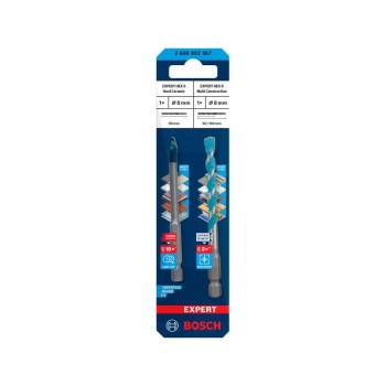 BOSCH EXPERT HEX-9 Hard Ceramic + Multiconstruction 8 mm 1/4' bitbefogással (2 db/cs) (2608902367) BOSCH EXPERT HEX-9 Hard Ceramic + Multiconstruction 8 mm 1/4' bitbefogással (2 db/cs) (2608902367)