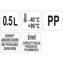YATO GASTRO Műanyag mérőkancsó 500 ml (YG-07282)