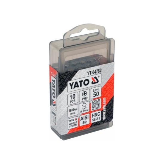YATO Bithegy PH2 x 50 mm (10 db/cs) (YT-04782) YATO Bithegy PH2 x 50 mm (10 db/cs) (YT-04782)