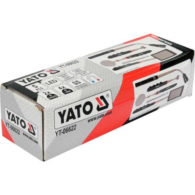 YATO Mágneses felszedő és vizsgálótükör készlet 5 részes (YT-06622)