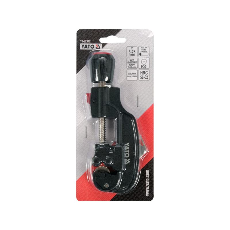 YATO Csővágó görgős 3-28 mm (réz, alu, inox, műanyag) (YT-22342)