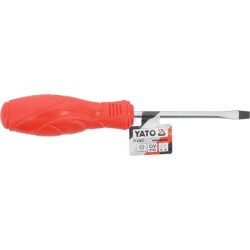 YATO Csavarhúzó lapos 6x100 mm mágneses CrV (YT-25657) YATO Csavarhúzó lapos 6x100 mm mágneses CrV (YT-25657)