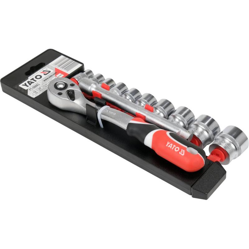 YATO Dugókulcs készlet 12 részes 3/8' 10-24 mm CrV (YT-38683)