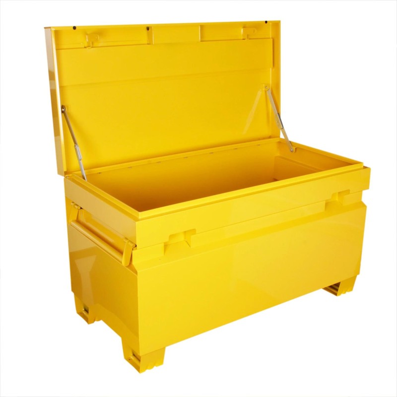 Szerszámos láda, acél, nagyméretű pick-up plató láda 1220 mm - Sárga (TBG48G)