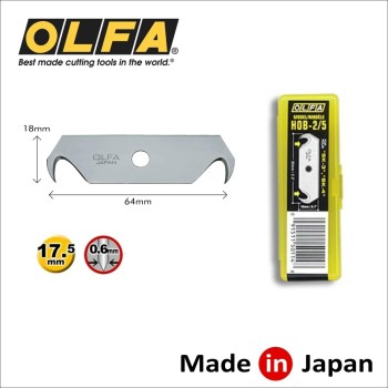 Penge OLFA biztonsági, horgas 64 mm 5 db/dob (HOB-2/5) Penge OLFA biztonsági, horgas 64 mm 5 db/dob (HOB-2/5)