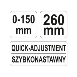 YATO Szorító rudas önzáró fogó 260 mm (YT-21570)