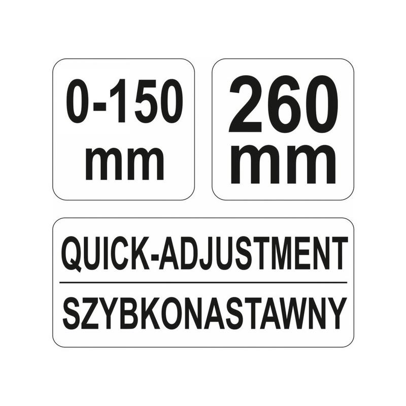 YATO Szorító rudas önzáró fogó 260 mm (YT-21570) YATO Szorító rudas önzáró fogó 260 mm (YT-21570)