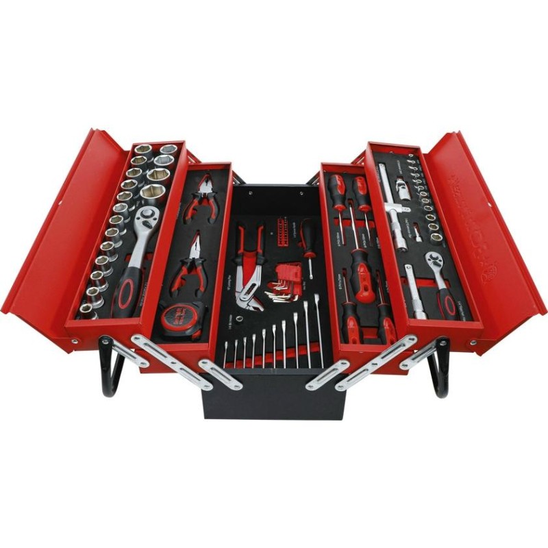 Szerszámos láda felszerelt BGS szerszámokkal 86 részes - metrikus Szerszámos láda felszerelt BGS szerszámokkal 86 részes - metrikus