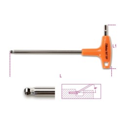 Imbuszkulcs Beta T-fogós gömbvégű 6 mm (96TBP/6) Imbuszkulcs Beta T-fogós gömbvégű 6 mm (96TBP/6)