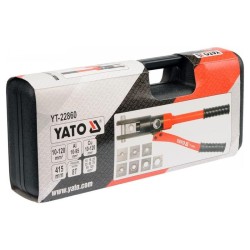 YATO kézi hidraulikus prés készlet, 8 részes, 8 tonna, 10–120 mm² YATO kézi hidraulikus prés készlet, 8 részes, 8 tonna, 10–120 mm²