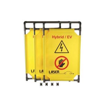 Kordon - műanyag összecsukható biztonsági akadály 3 részes - Hybrid