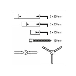 YATO Csapágylehúzó készlet 12 részes nehezen hozzáférhető helyekhez (YT-25105) YATO Csapágylehúzó készlet 12 részes nehezen hozzáférhető helyekhez (YT-25105)