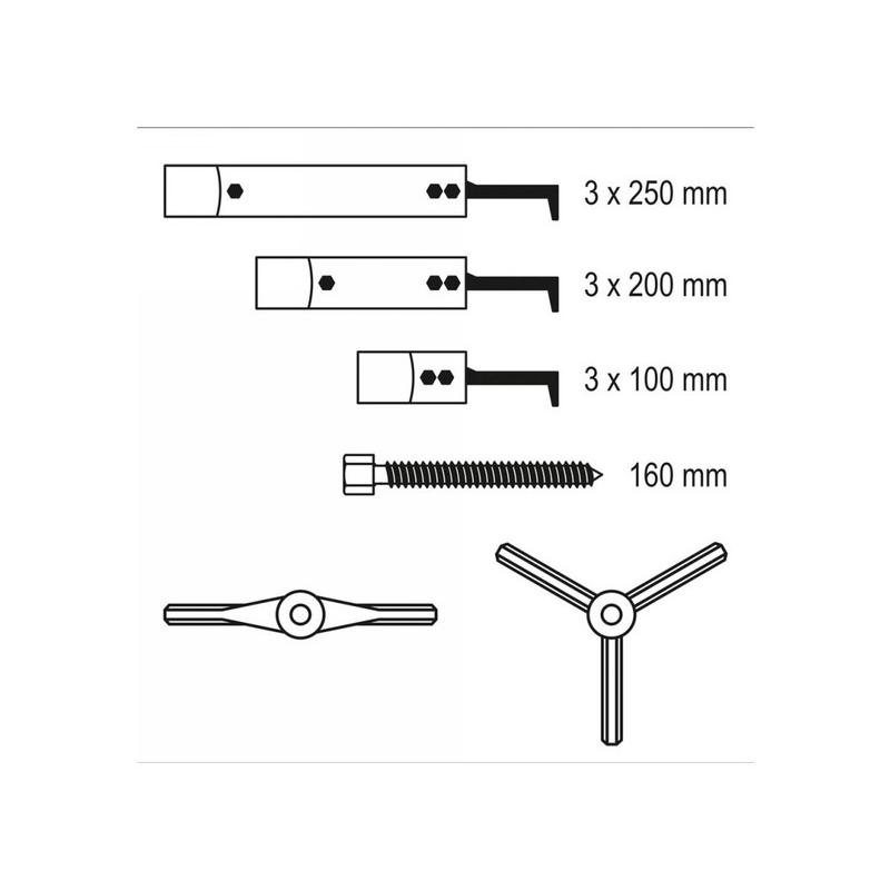 YATO Csapágylehúzó készlet 12 részes nehezen hozzáférhető helyekhez (YT-25105) YATO Csapágylehúzó készlet 12 részes nehezen hozzáférhető helyekhez (YT-25105)