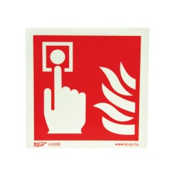 Tábla utánvilágítós öntapadós Kézi tűzjelző 150x150 UV200 Tábla utánvilágítós öntapadós Kézi tűzjelző 150x150 UV200