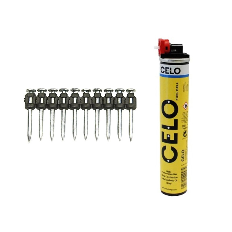 Betonszög TKA általános 40 mm-es 1000 db + gázpatron CELO Betonszög TKA általános 40 mm-es 1000 db + gázpatron CELO