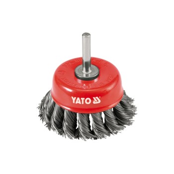 Drótcsiszoló fazékkefe csapos csavart 75 mm Yato (PT-YT-4752) Drótcsiszoló fazékkefe csapos csavart 75 mm Yato (PT-YT-4752)