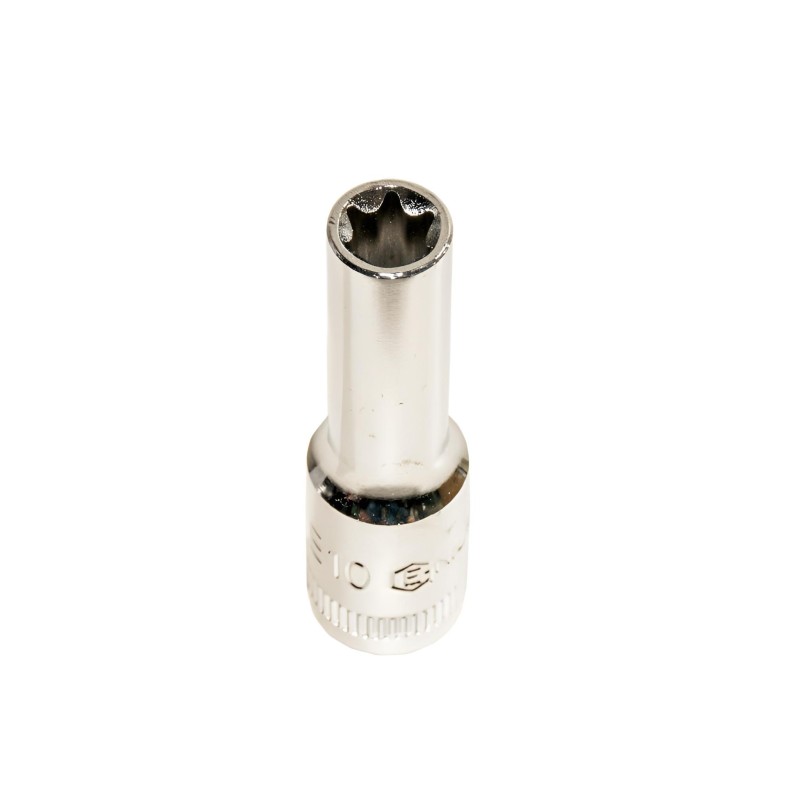 Dugókulcs - crowafej 3/8'' belső torx hosszú E10 Genius