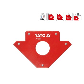 Mágneses szögbeállító 34 kg 122x190x25 mm Mágneses szögbeállító 34 kg 122x190x25 mm