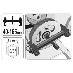 YATO YT-25480 bordásszíj tárcsa lehúzó 40–165 mm