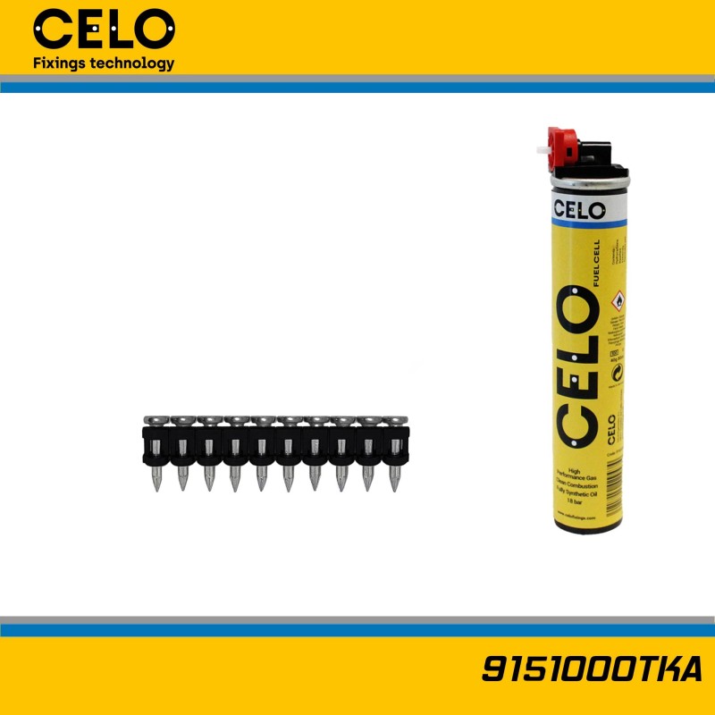 Betonszög TKA általános 15 mm-es 1000 db + gázpatron CELO Betonszög TKA általános 15 mm-es 1000 db + gázpatron CELO