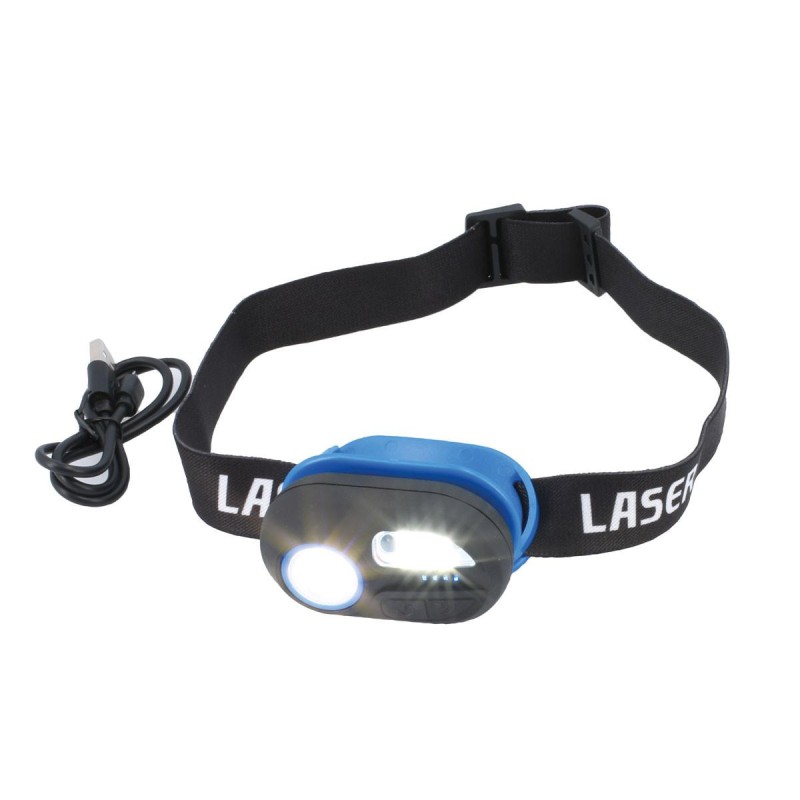 Szerelőlámpa - Fejlámpa LED COB Multifunkc. 2:1 akkus USB +szenzor