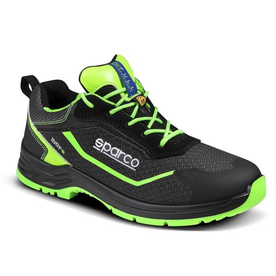 Munkavédelmi cipő SPARCO - Indy-E Forester S3S ESD fekete-fluo 45-ös