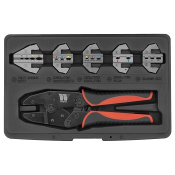 Fogó, saruzó készlet, profi - 0.5-16.0 mm2, cserélhető fejű 5 db