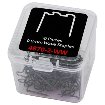 Műanyag elem tűzőgéphez tűzőkapocs 50 db 0.8-as - hullámos -