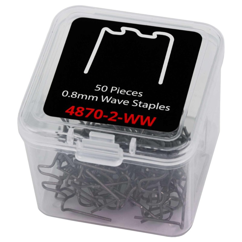 Műanyag elem tűzőgéphez tűzőkapocs 50 db 0.8-as - hullámos -