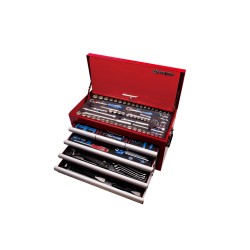 Szerszámos szekrény felső 6 fiókos + 1 tárolós 219 részes Felszerelt Szerszámos szekrény felső 6 fiókos + 1 tárolós 219 részes Felszerelt