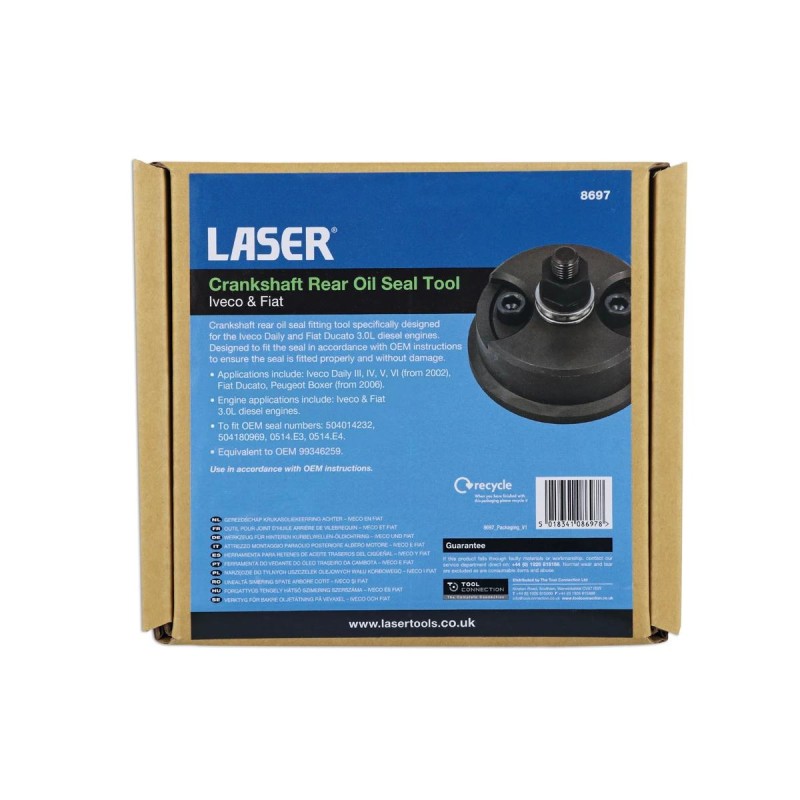 Főtengely szimering felhelyező szerszám - Iveco / Fiat - OEM 99346259 Főtengely szimering felhelyező szerszám - Iveco / Fiat - OEM 99346259