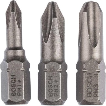Bithegy, gépi készlet 3 darabos - PH1-PH2-PH3 x 25 mm - Bosch Bithegy, gépi készlet 3 darabos - PH1-PH2-PH3 x 25 mm - Bosch