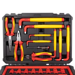 Szigetelt VDE 1000 V-os készlet 63 darabos - Hibrid Szerszám készlet