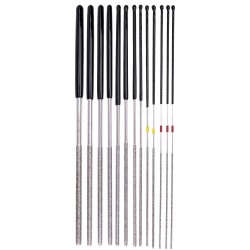 Kábelcsatlakozó tisztító gyémánt reszelő készlet 12 db anya saru Welzh